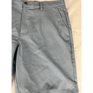 Jack Nicklaus Blue Golf Shorts Mens Size 34 Flat Front Micro Check‎